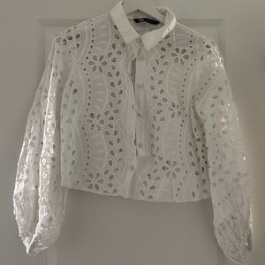 Zara lace crop top. Size US S.